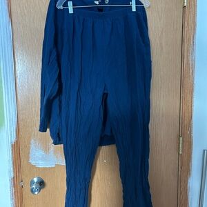 Teddi Cotton Deep Blue Pajama Set